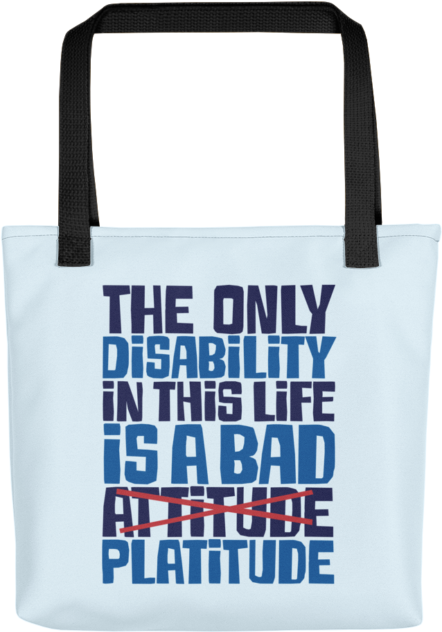 Motivational Quote Tote Bag PNG Image