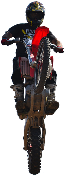 Motocross Rider Midair Stunt.png PNG Image