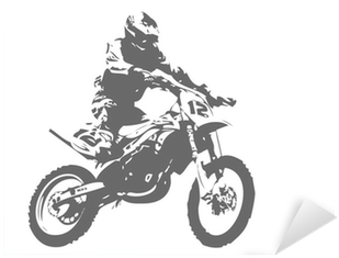 Motocross Rider Silhouette PNG Image