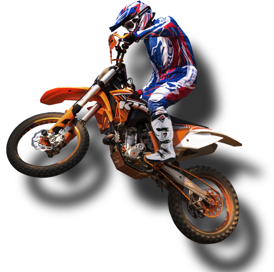 Motocross Riderin Action.png PNG Image