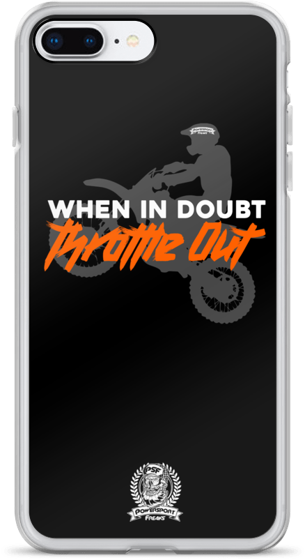 Motocross Throttle Out Phone Case PNG Image