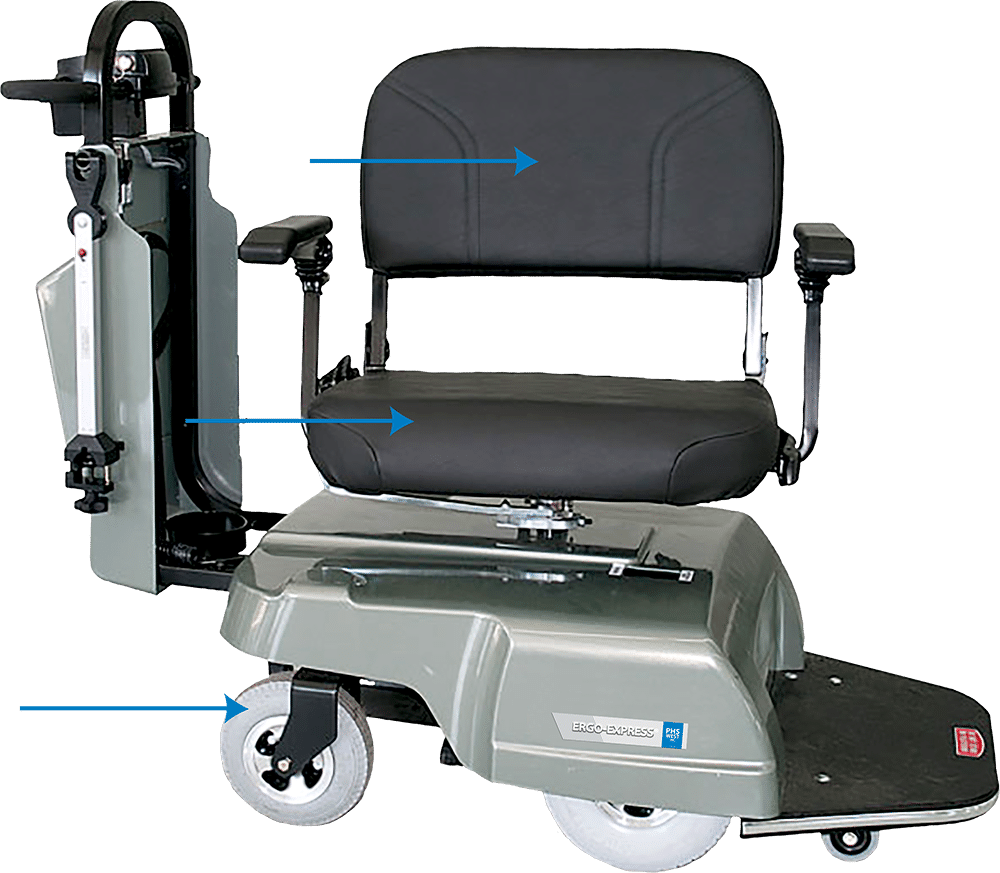 Motorized Patient Transport Chair PNG Image