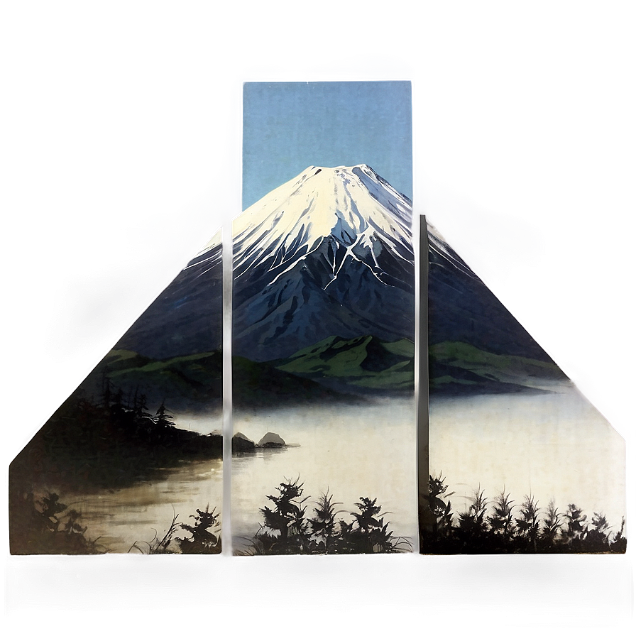 Mount Fuji Silhouette Png Fnp74 PNG Image