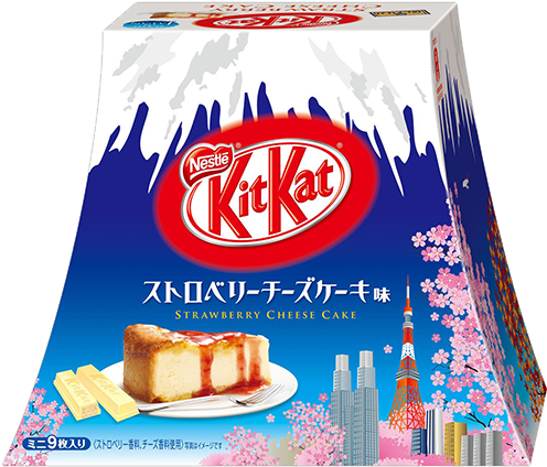 Mount Fuji Strawberry Cheesecake Kit Kat PNG Image