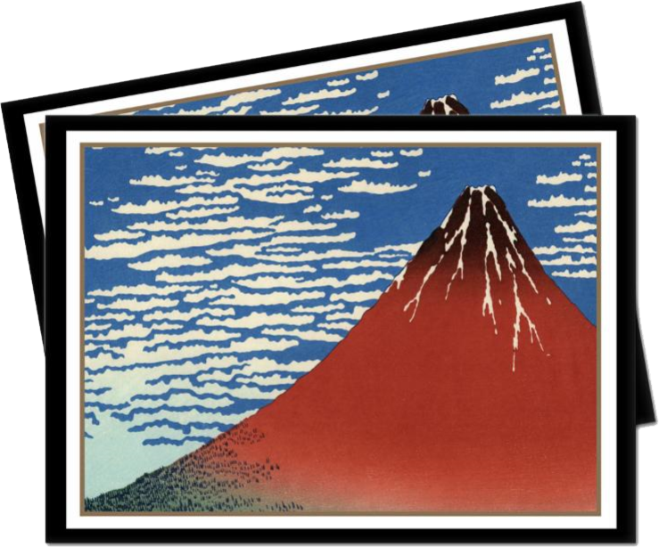 Mount_ Fuji_ Ukiyoe_ Artwork PNG Image