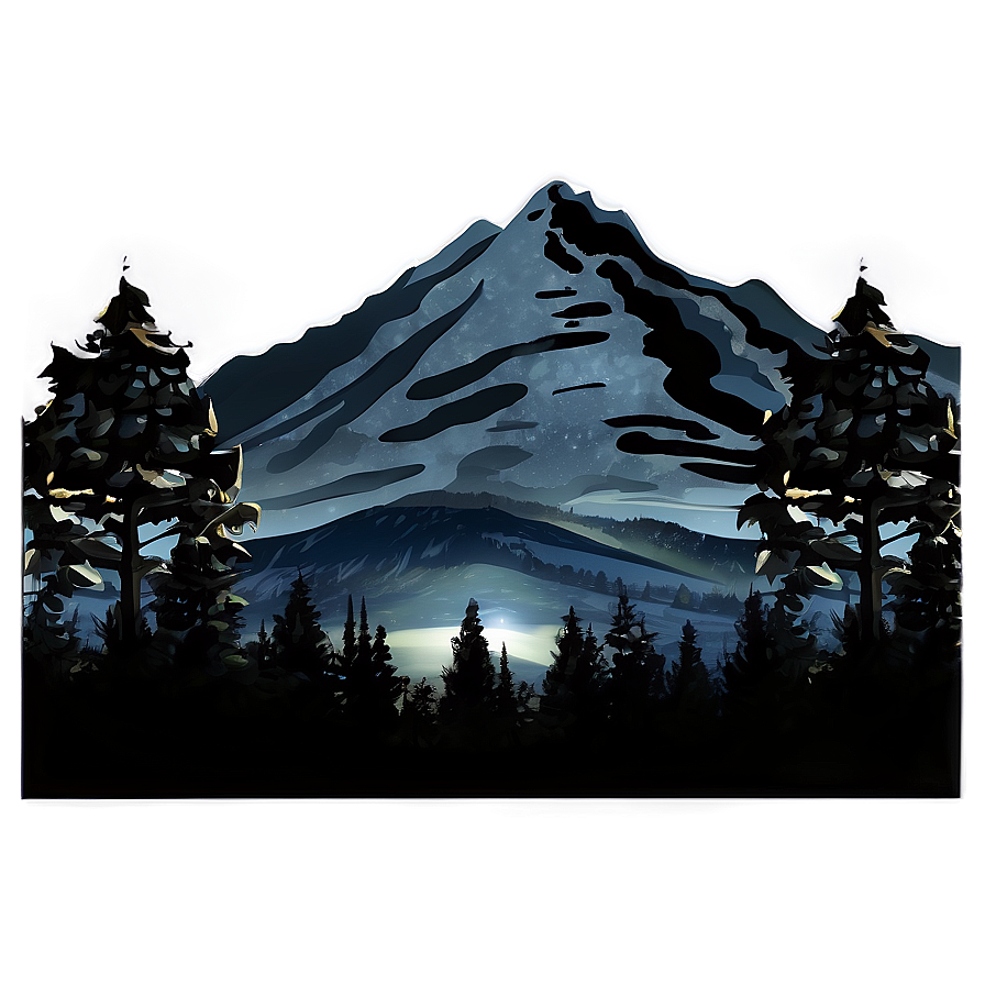 Mountain At Night Png 51 PNG Image