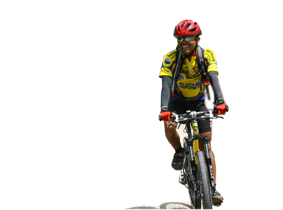 Mountain Bikerin Action.png PNG Image