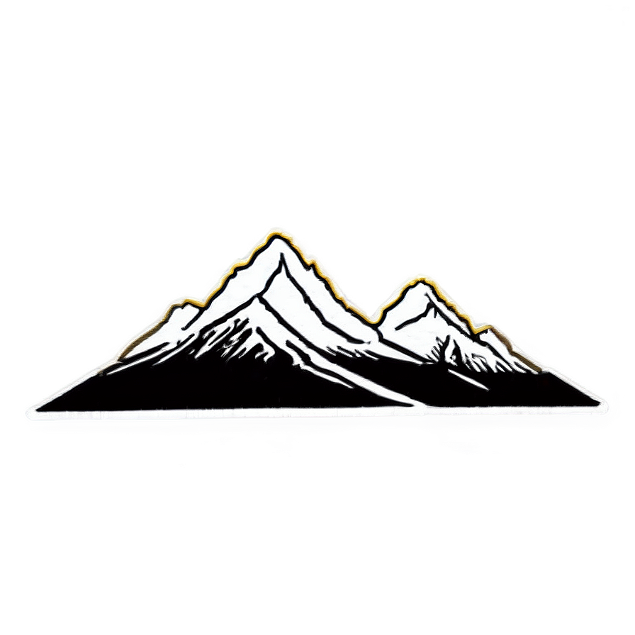 Mountain Doodle Png 05212024 PNG Image