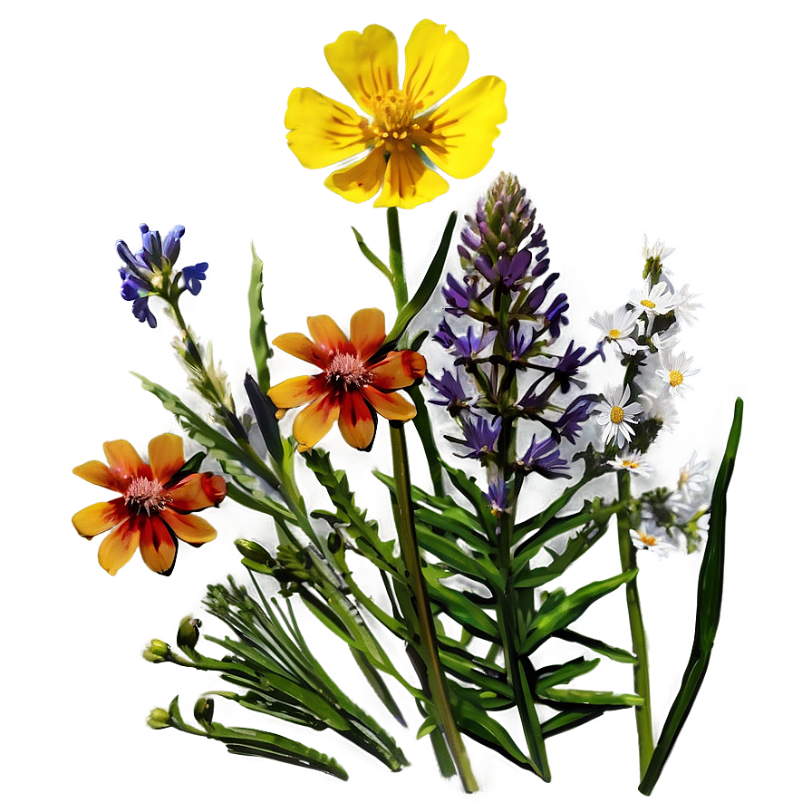 Mountain Meadow Wildflowers Png Rna45 PNG Image