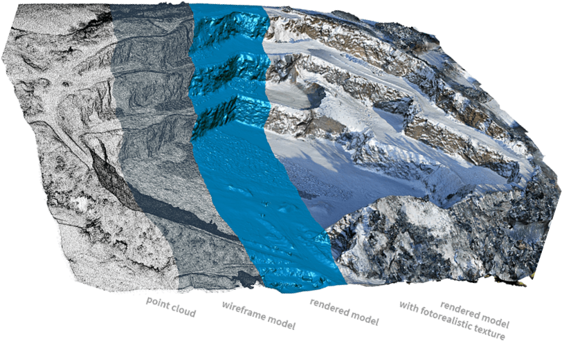 Mountain3 D Modeling Comparison PNG Image