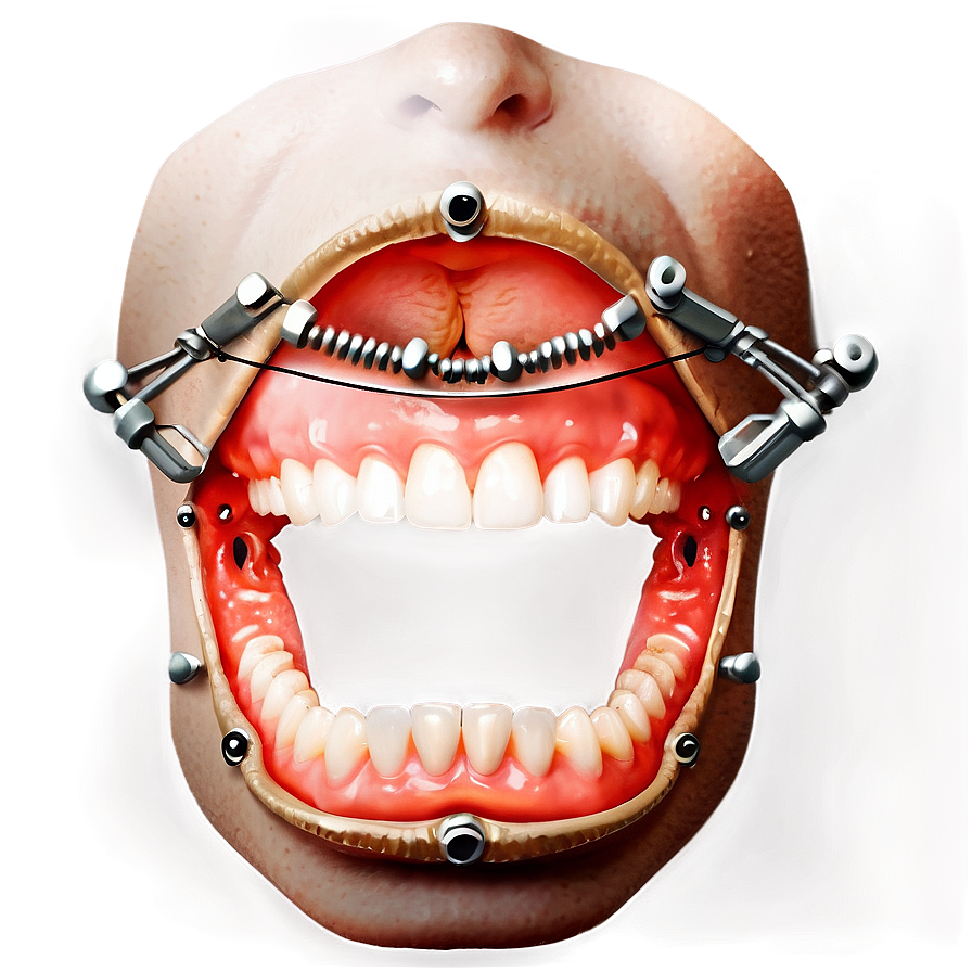 Mouth With Braces Png Xwn PNG Image