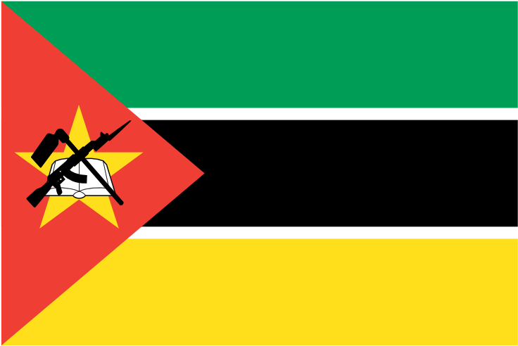 Mozambique National Flag PNG Image