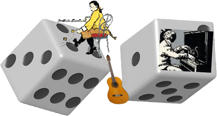 Mozart Dice Game Musical Concept PNG Image