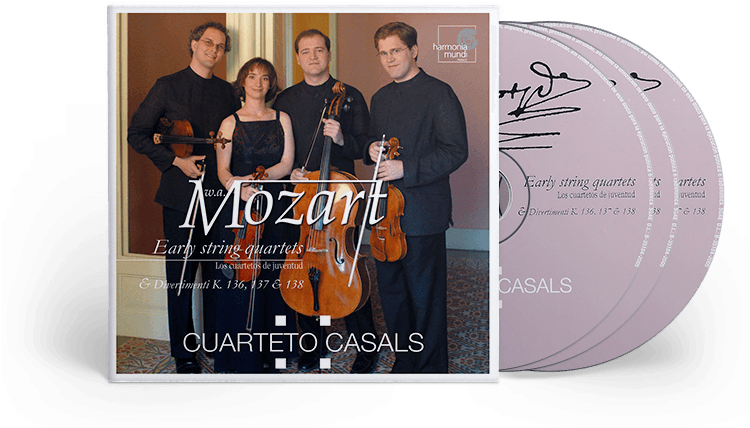 Mozart Early String Quartets Album Cuarteto Casals PNG Image