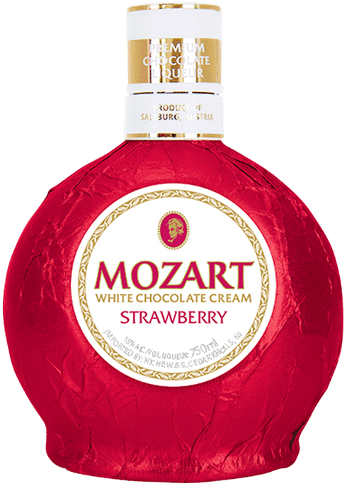 Mozart Strawberry Chocolate Liqueur Bottle PNG Image