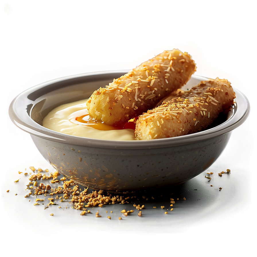 Mozzarella Sticks With Honey Mustard Png Fbd PNG Image