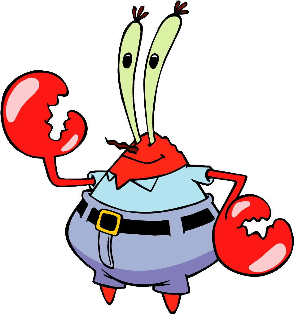 Mr Krabs Sponge Bob Square Pants Character PNG Image