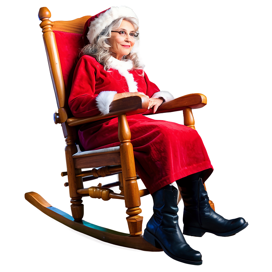 Mrs Claus In A Rocking Chair Png 62 PNG Image