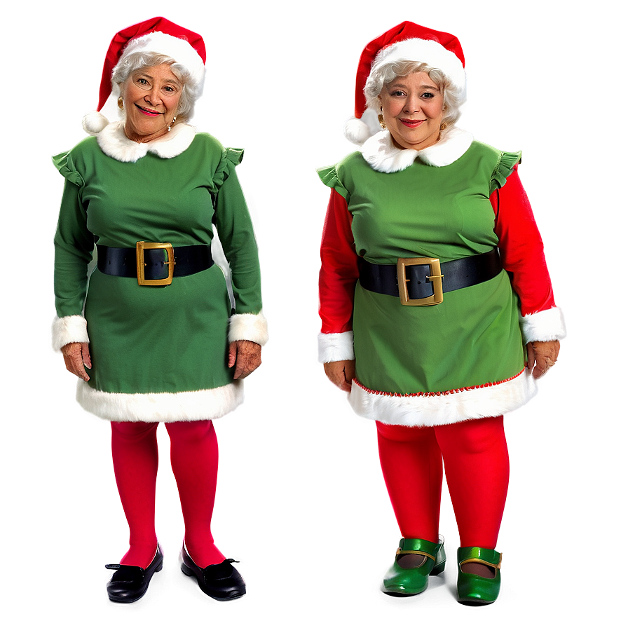 Mrs Claus With Elves Png Plo10 PNG Image