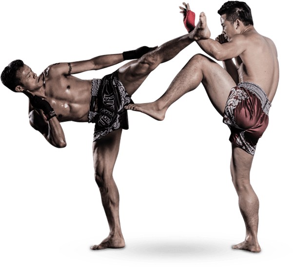 Muay Thai Kick Practice PNG Image