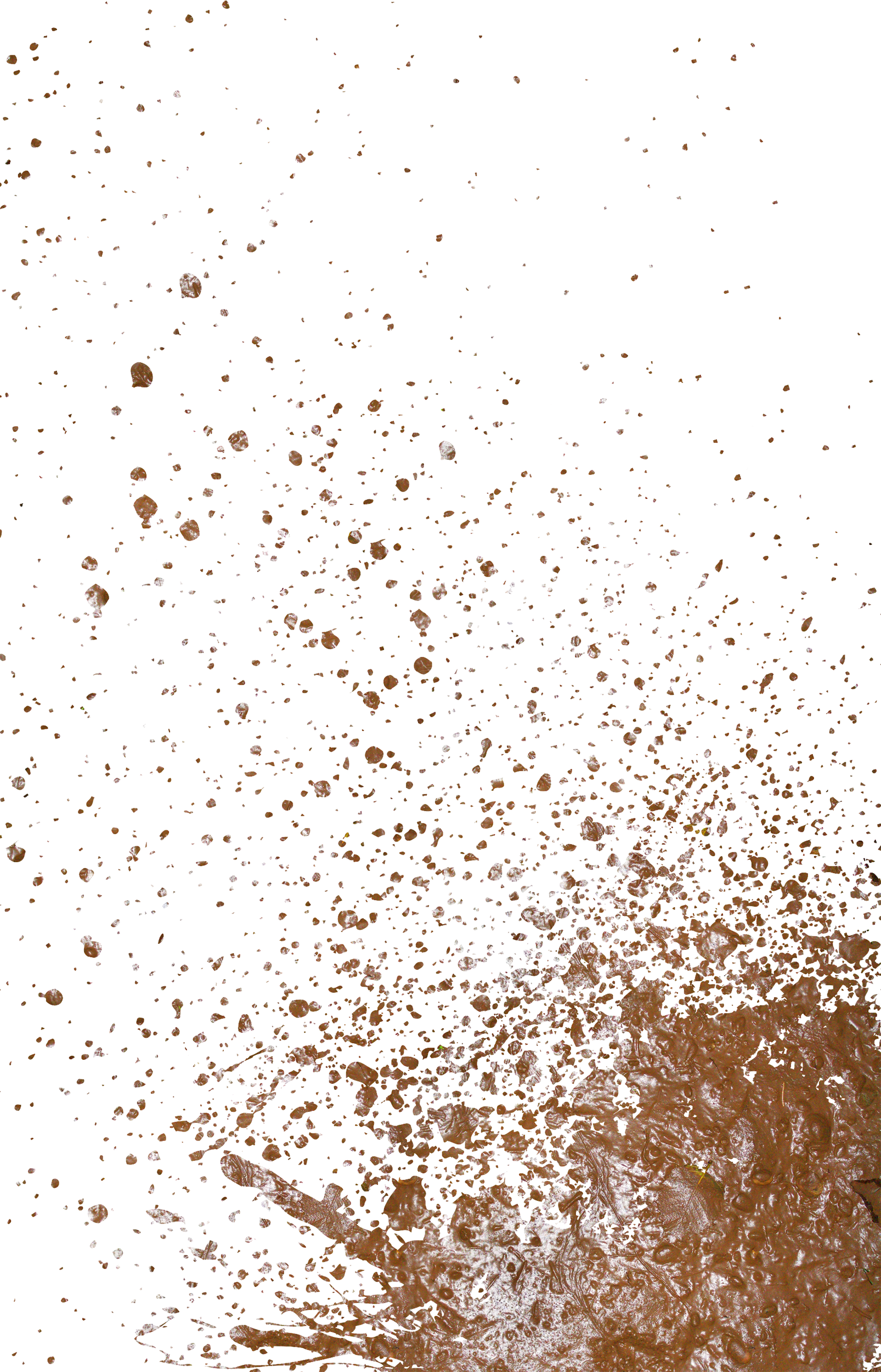 Mud_ Splatter_ Against_ Sky_ Background PNG Image