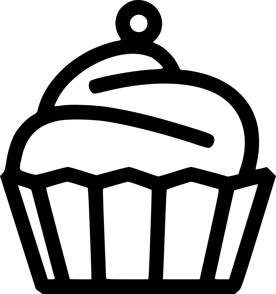 Muffin Icon Outline PNG Image