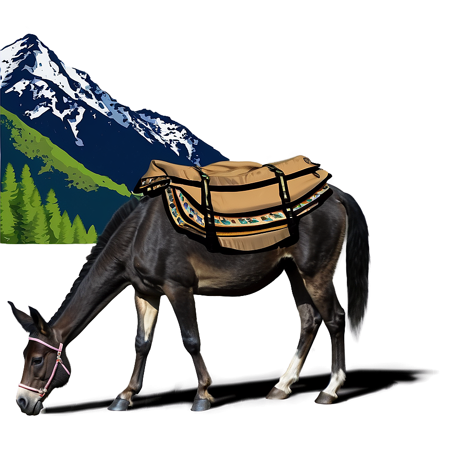 Mule With Mountains Backdrop Png 59 PNG Image