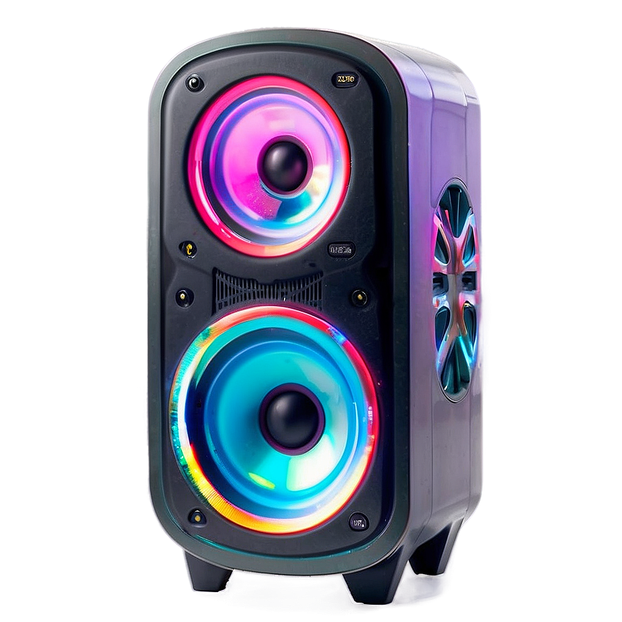 Multi-color Led Speaker Png Dwg PNG Image