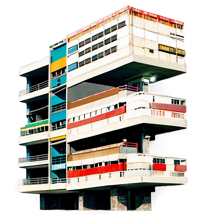 Multi-level Parking Garage Building Png Qsu PNG Image