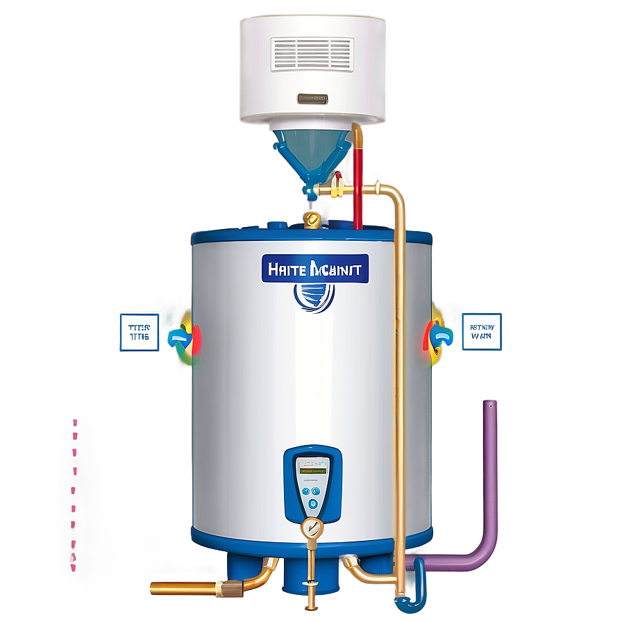 Multi-point Water Heater Setup Png Pgk90 PNG Image