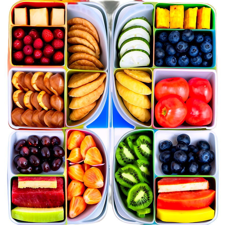 Multi-sectional Snack Trays Png 06202024 PNG Image