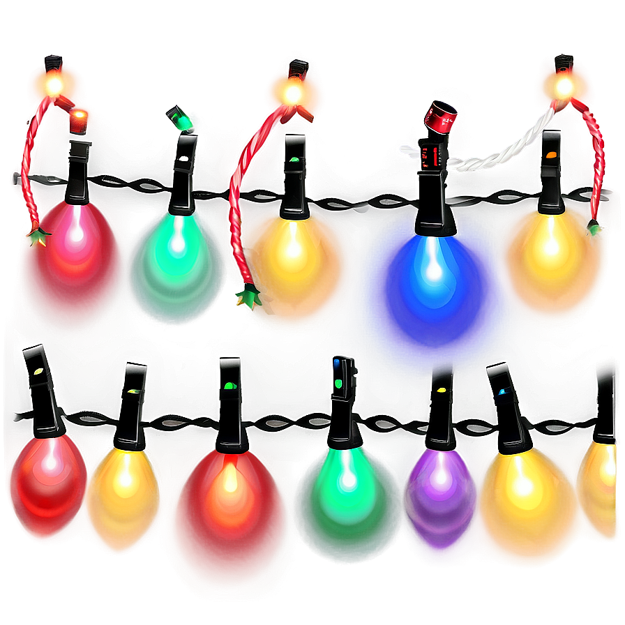 Multicolor Christmas Lights Png Gdv PNG Image