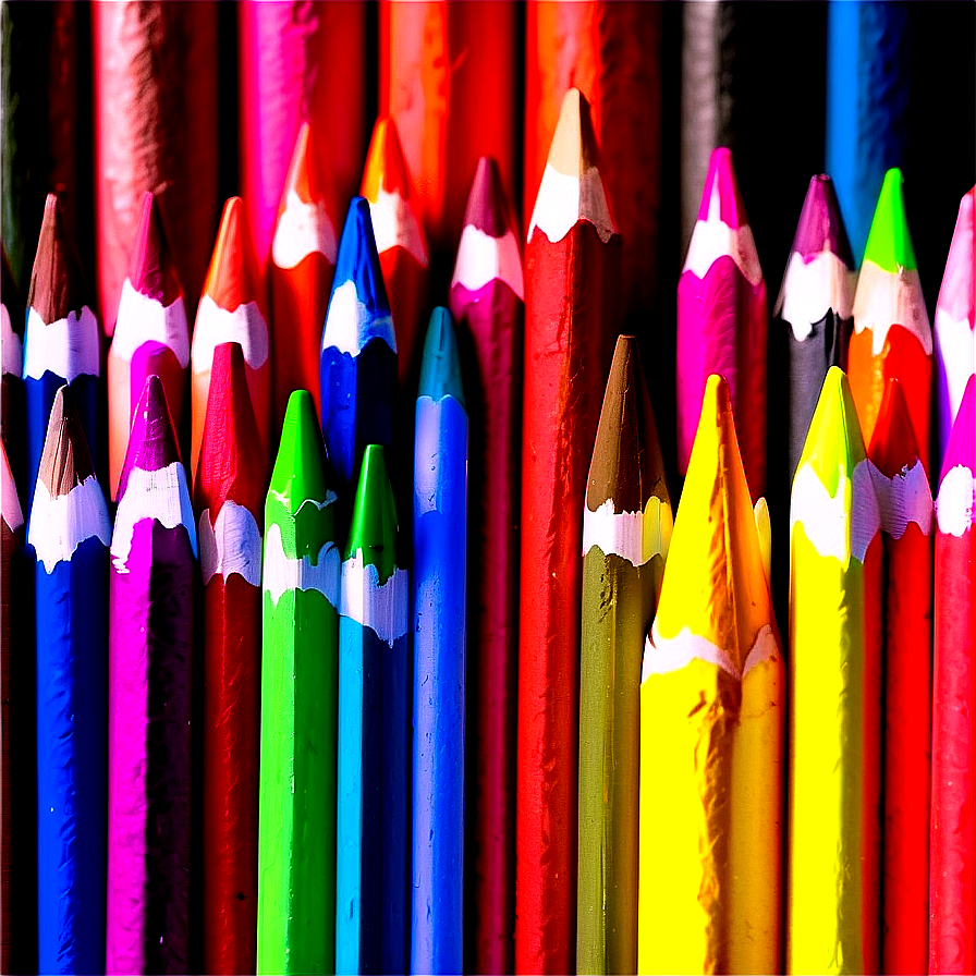 Multicolor Crayons Png 32 PNG Image