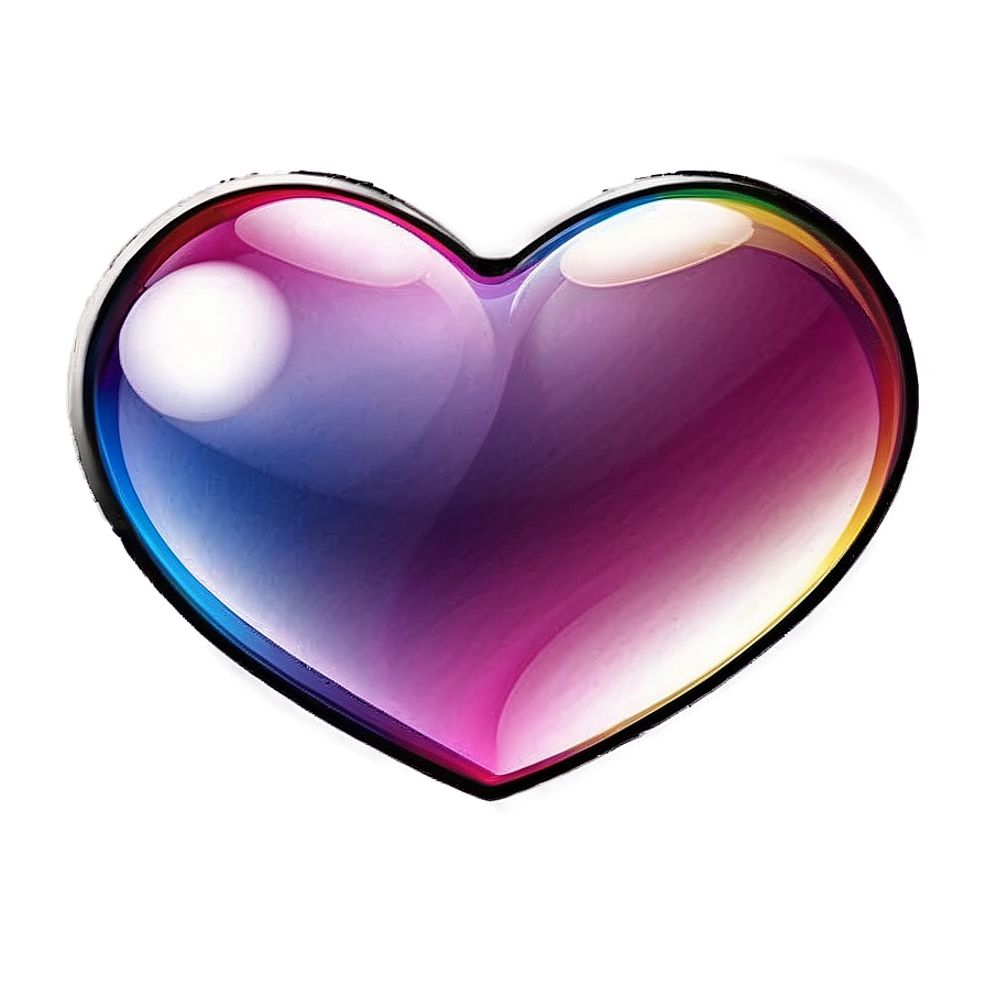 Multicolor Heart Shape Png Eqm75 PNG Image