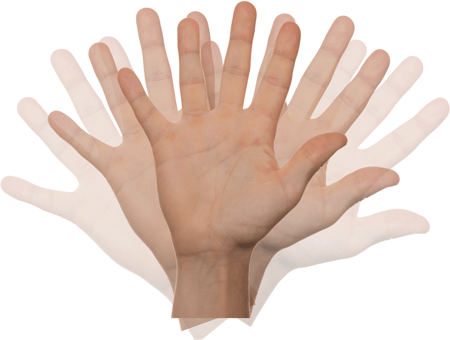 Multiple Hands Gesture PNG Image