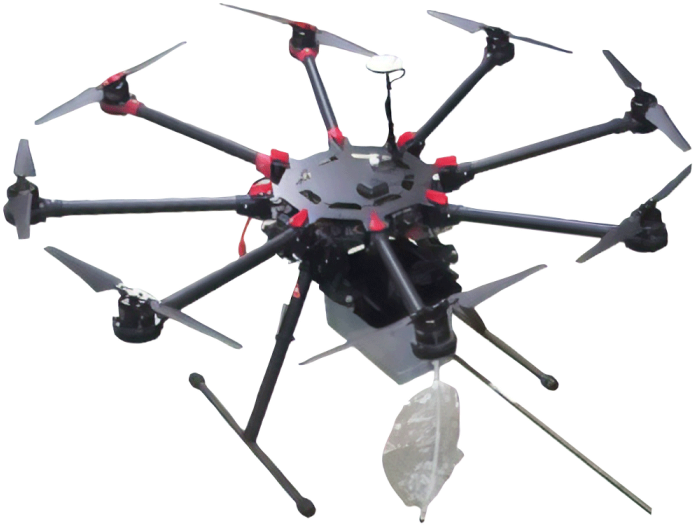 Multirotor Drone Isolated PNG Image