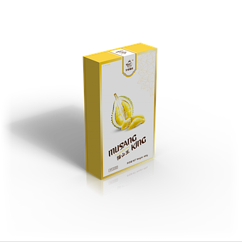 Musang King Durian Packaging PNG Image