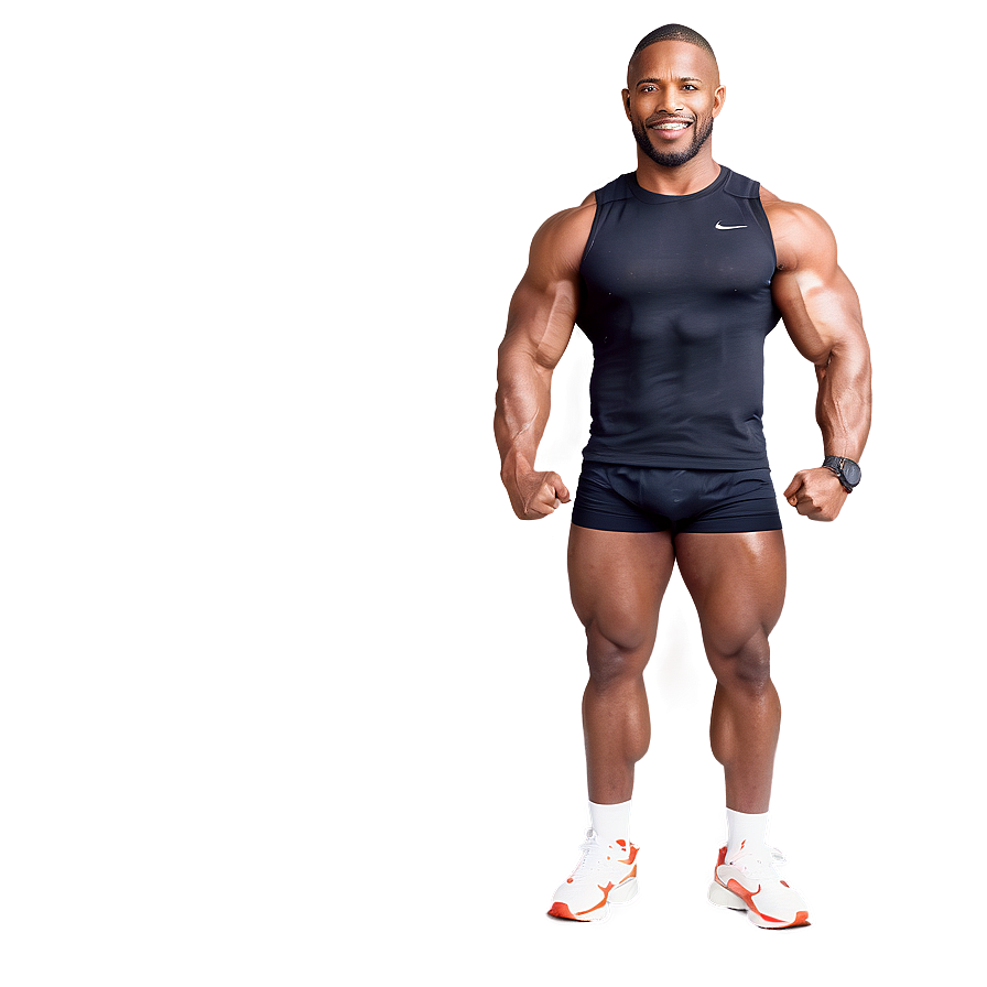 Muscle Man In Sports Gear Png Pah21 PNG Image