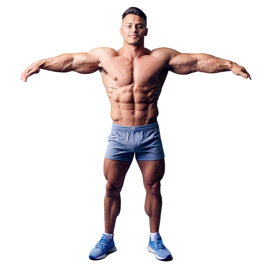 Muscle Man Pose Png Jyq37 PNG Image