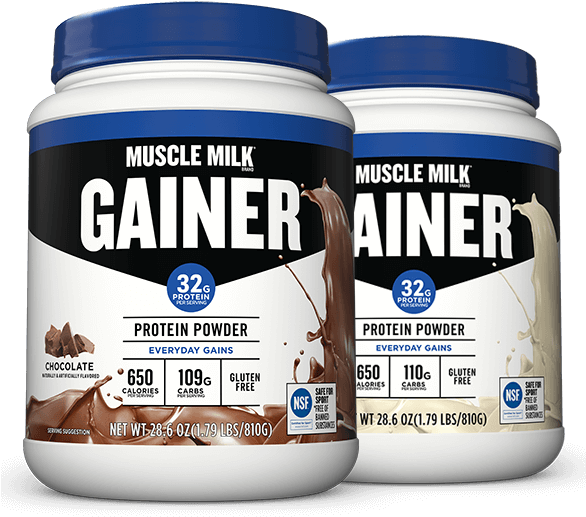 Muscle Milk Gainer Protein Powder Chocolate PNG Image