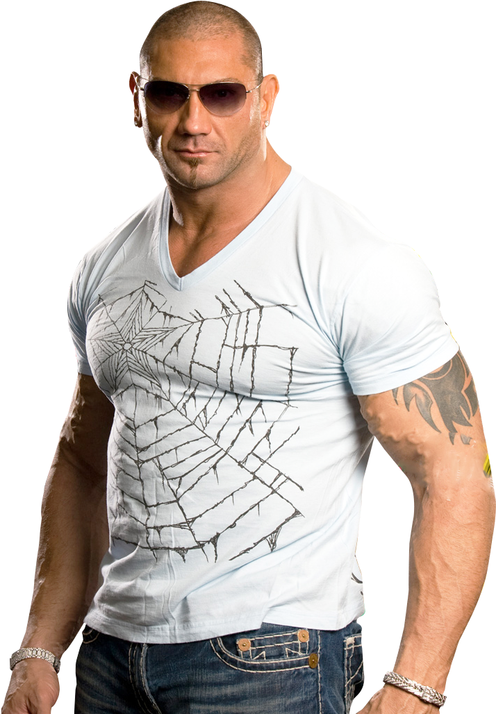 Muscular Manin White Shirt PNG Image