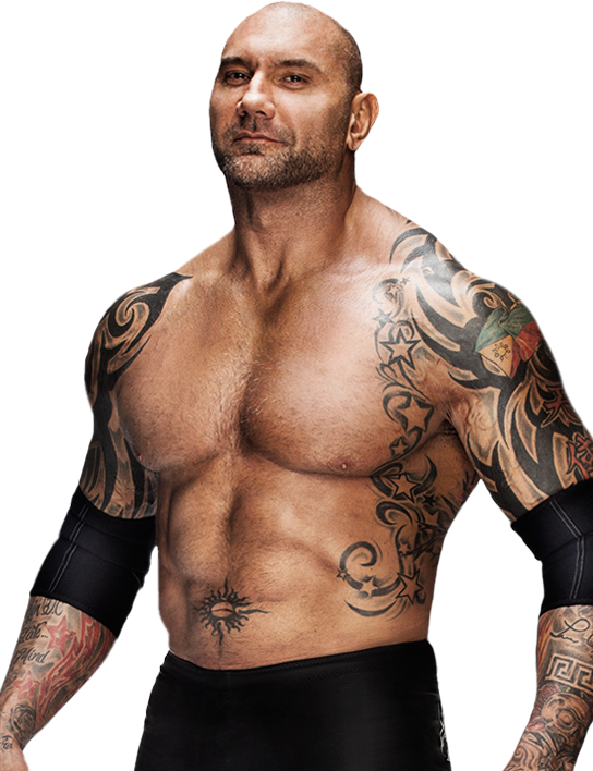 Muscular Tattooed Man Portrait PNG Image