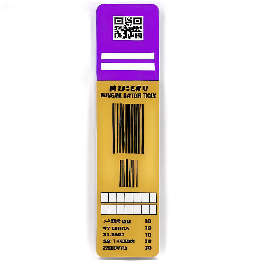 Museum Entry Ticket Png Qpt3 PNG Image