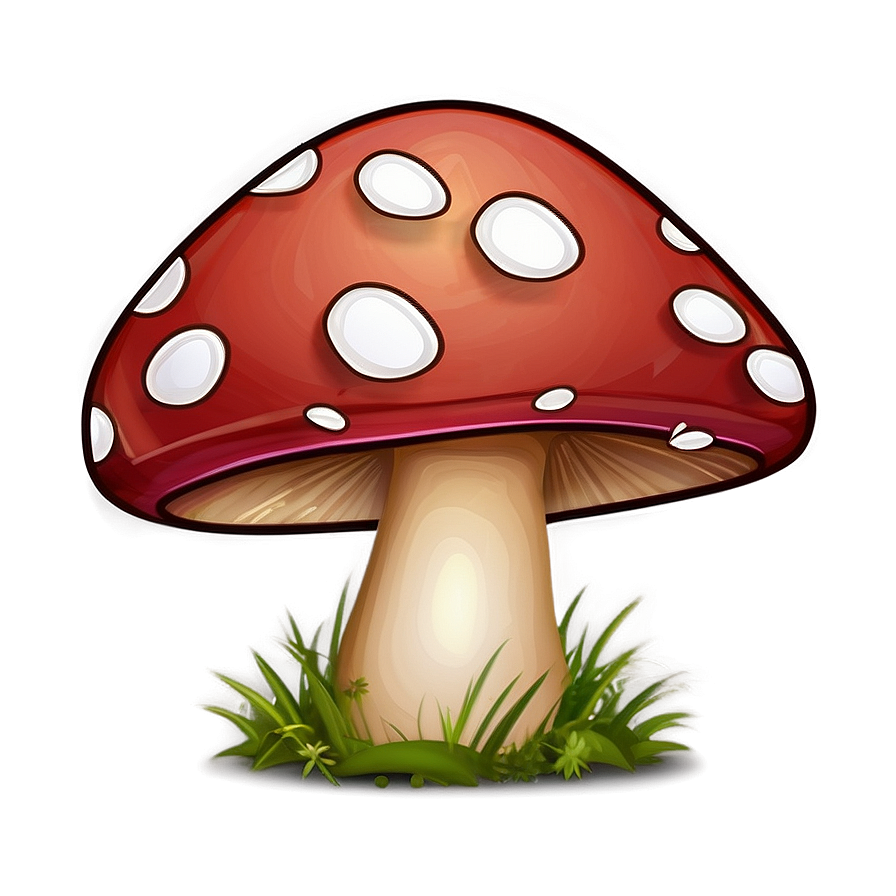 Mushroom Cartoon Pattern Png 06272024 PNG Image