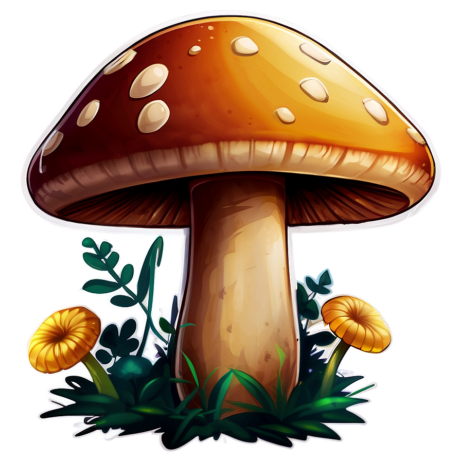 Mushroom Cartoon Sticker Png Kgp PNG Image