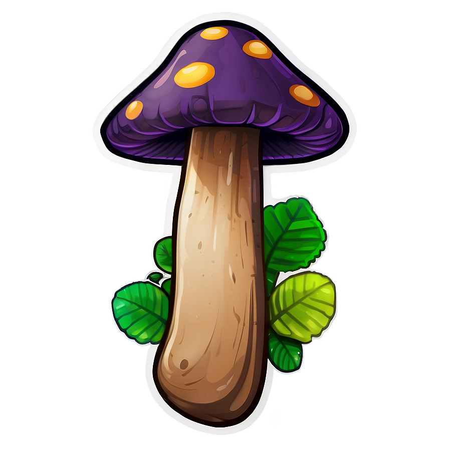 Mushroom Cartoon Sticker Png Ppc PNG Image