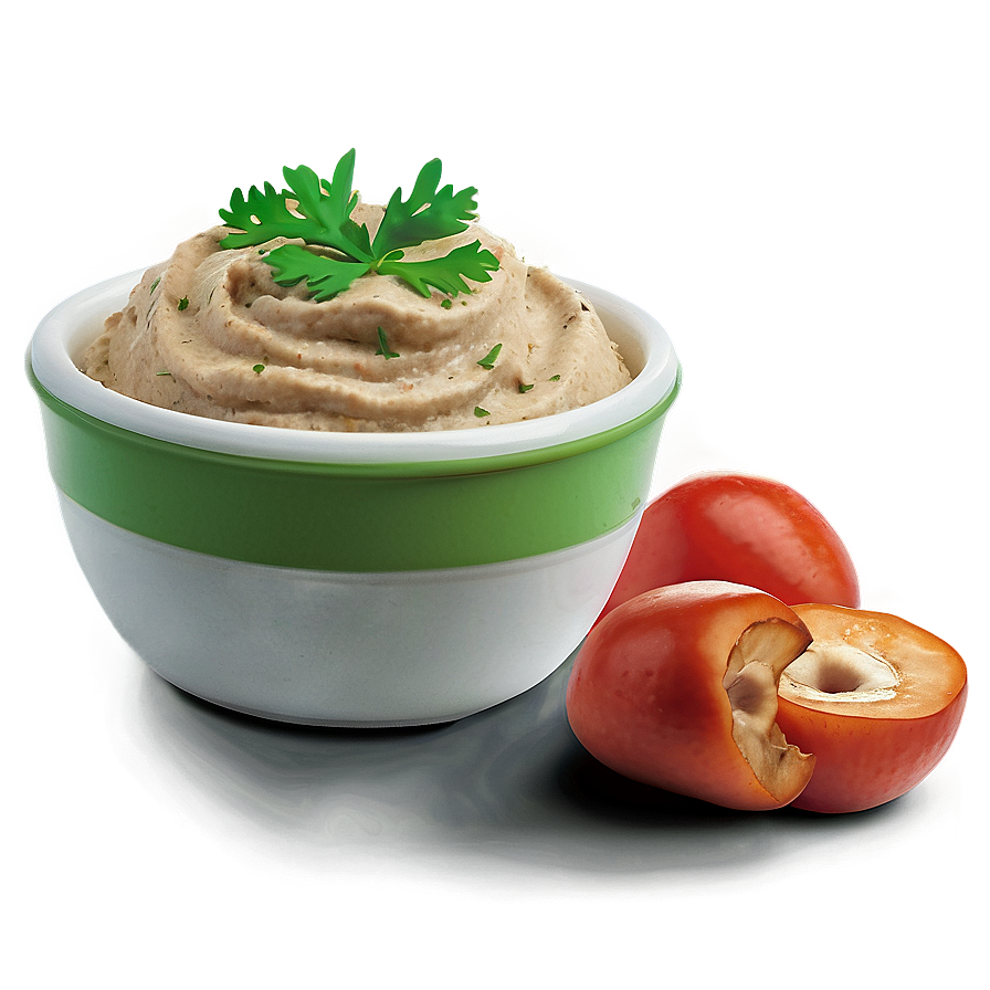 Mushroom Garlic Hummus Png 06252024 PNG Image