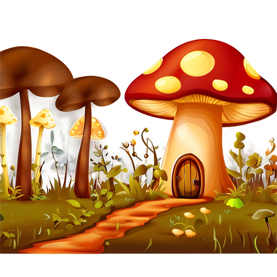 Mushroom House Clipart Png Dyi PNG Image