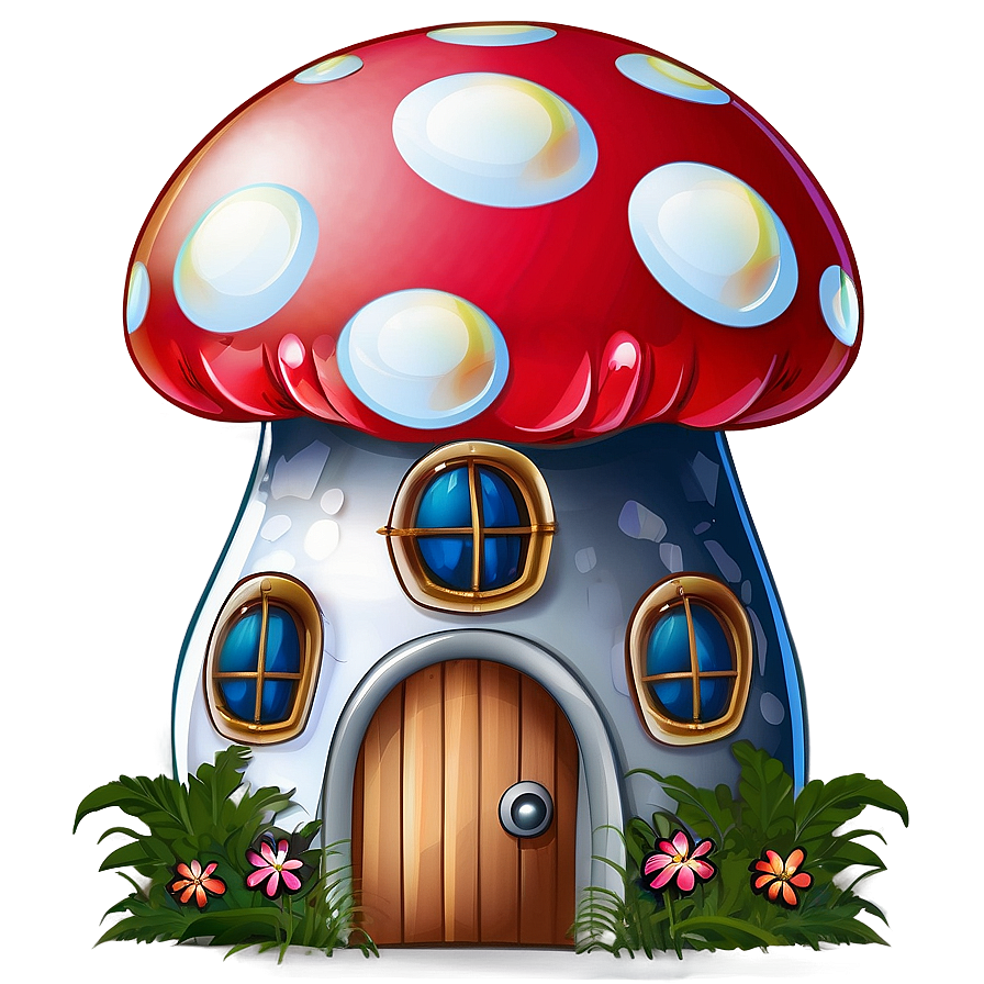 Mushroom House Clipart Png Ymp PNG Image