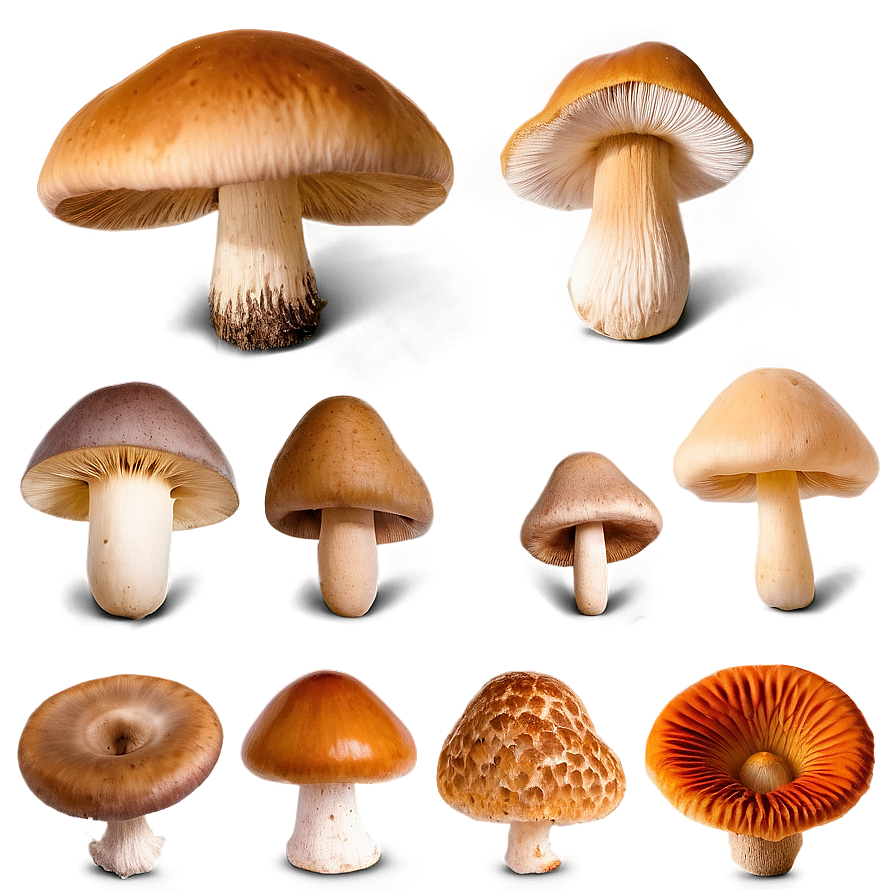 Mushroom Varieties Png 22 PNG Image